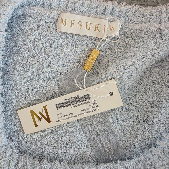 NWT Meshki Maria Popcorn Short Sleeve Mini Dress Sz S - Picture 4 of 4